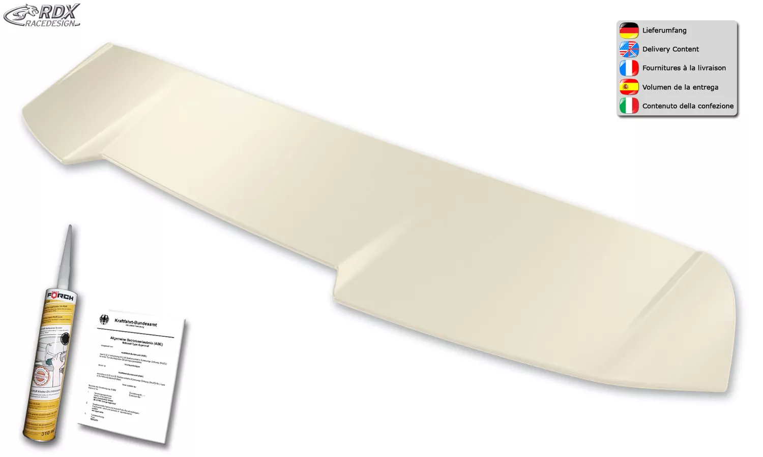 RDX Heckspoiler für AUDI A4 B8, B81, 8K Avant / Kombi (2008-2015) Dachspoiler Spoiler