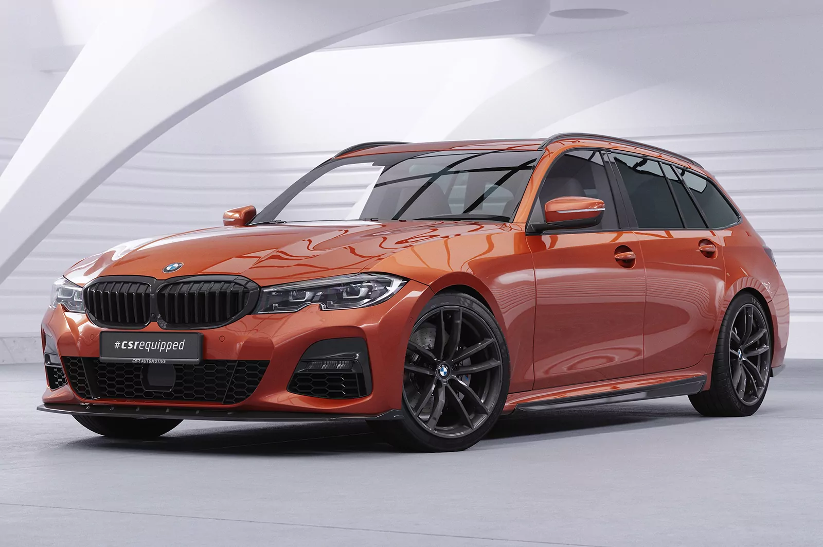 Cup-Spoilerlippe mit ABE für BMW 3er (G20 / G21) CSL496 Strukturiert (schwarz matt)