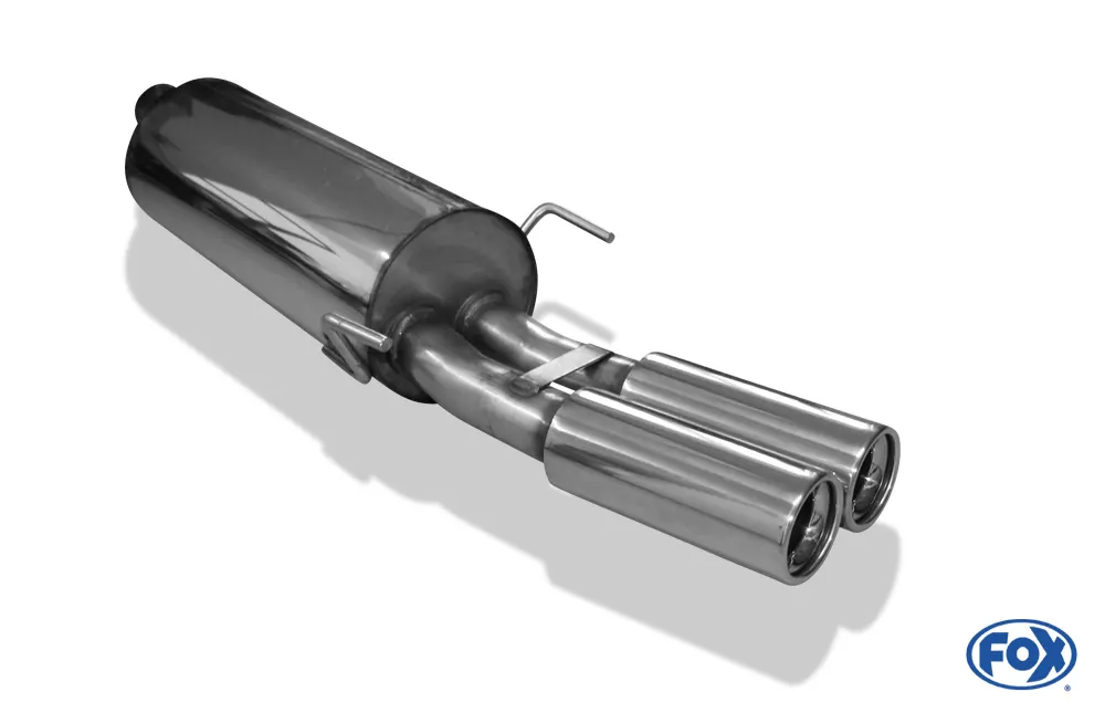 Opel Astra G Coupe Turbo  Endschalldämpfer zweiflutig Ø70mm - 2x80 Typ 13