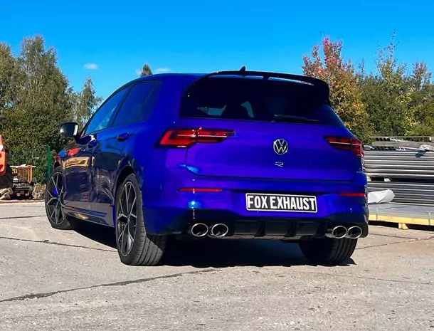 VW Golf VIII R  Endrohre rechts/links - 2x115x85 Typ 32 rechts/links - passend auf den originalen Endschalldämpfer