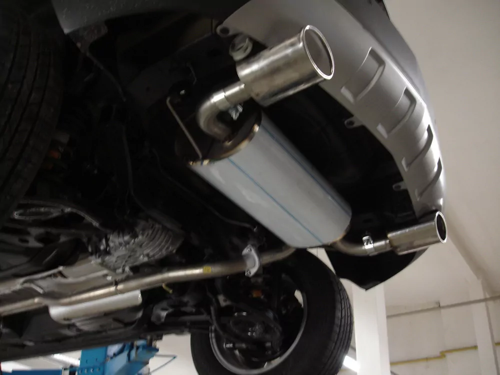 Opel Antara  Endschalldämpfer quer Ausgang rechts/links - 140x90 Typ 33 rechts/links