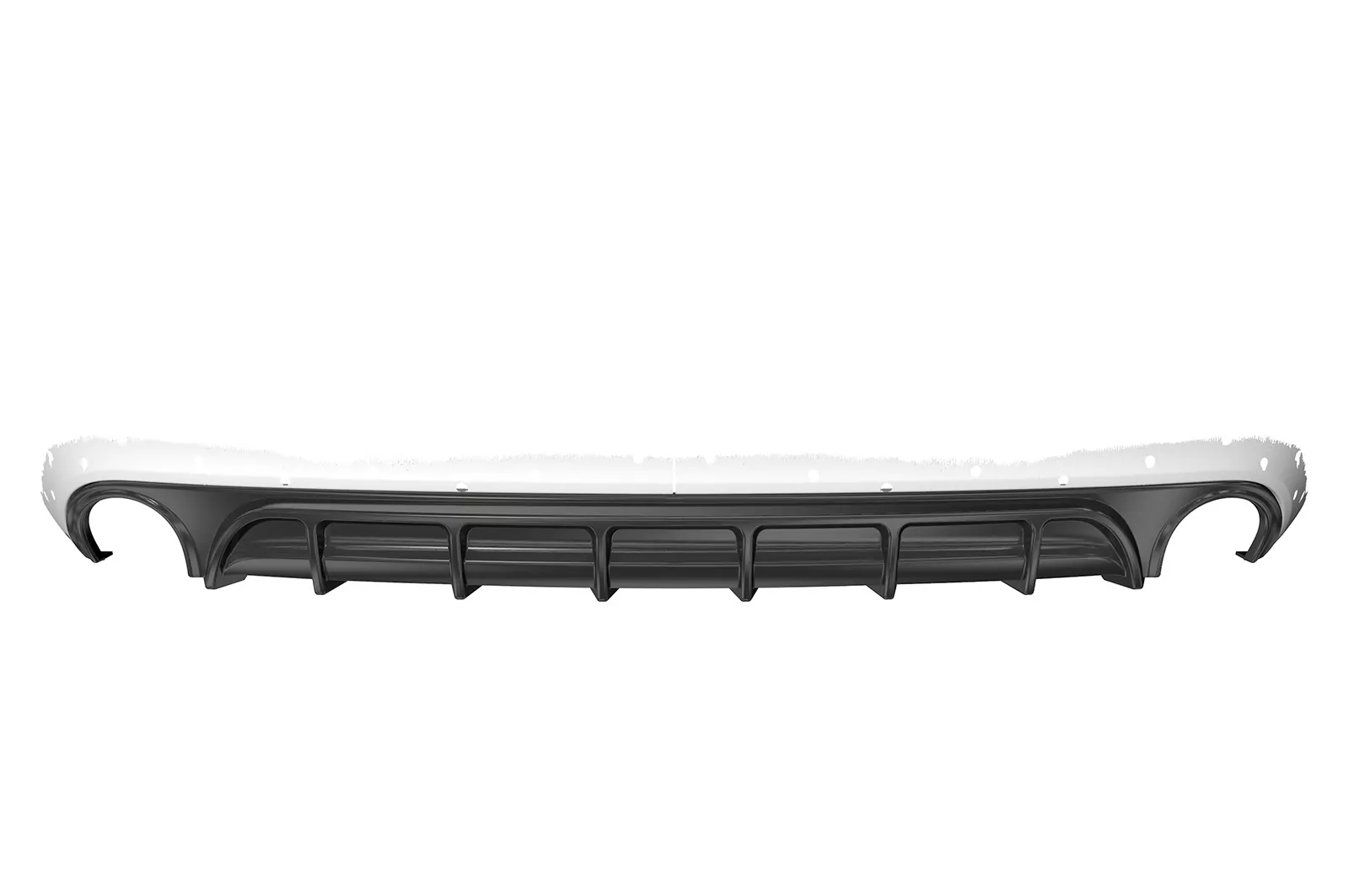 Heckansatz für Audi A6 C7 (4G) HA227 Schwarz Strukturiert