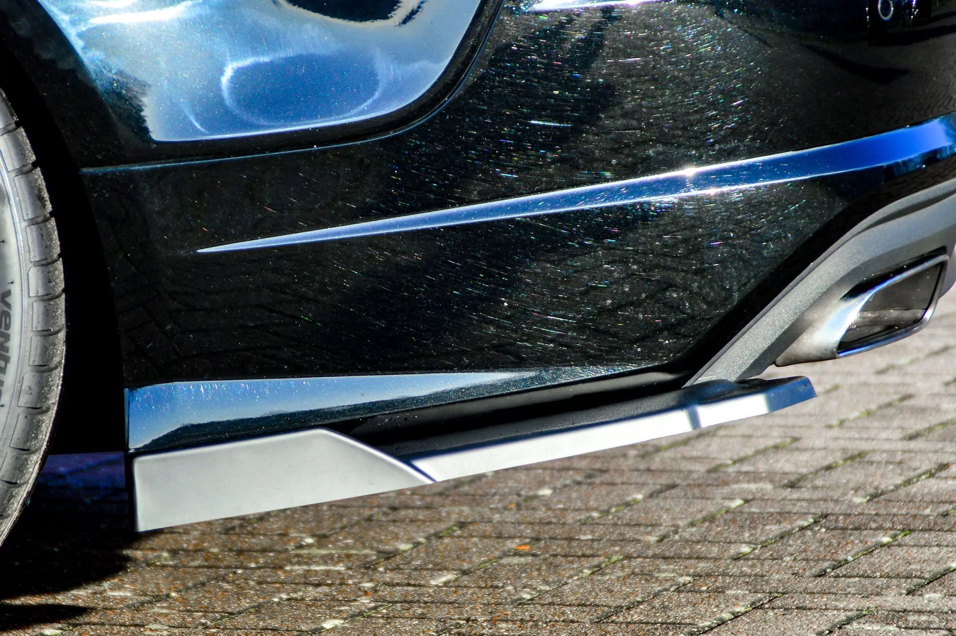 Heckansatz Seitenteile mit Wings für Audi A7 C7 4G Facelift