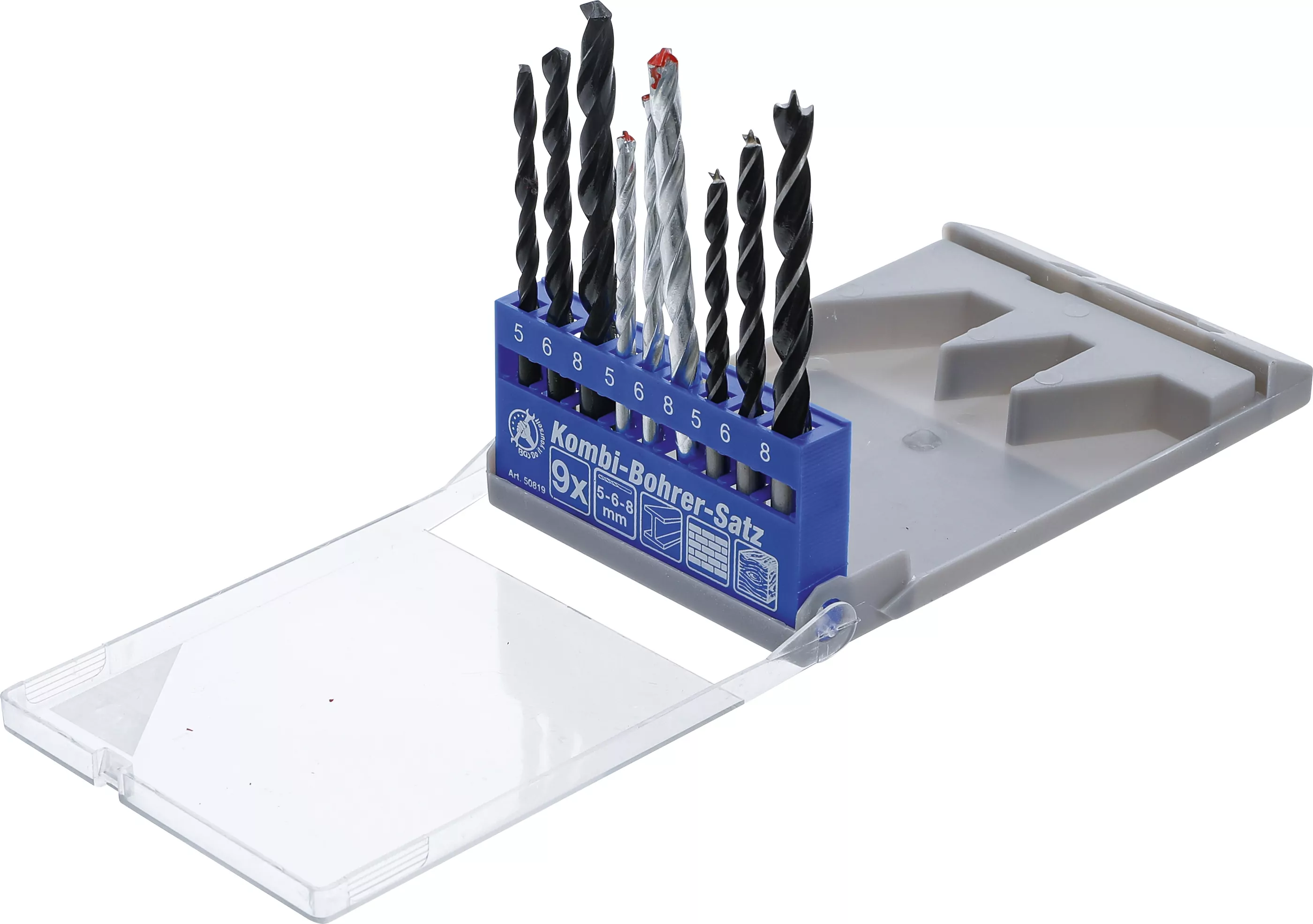 Kombi-Bohrer-Satz | 5 - 8 mm | 9-tlg.