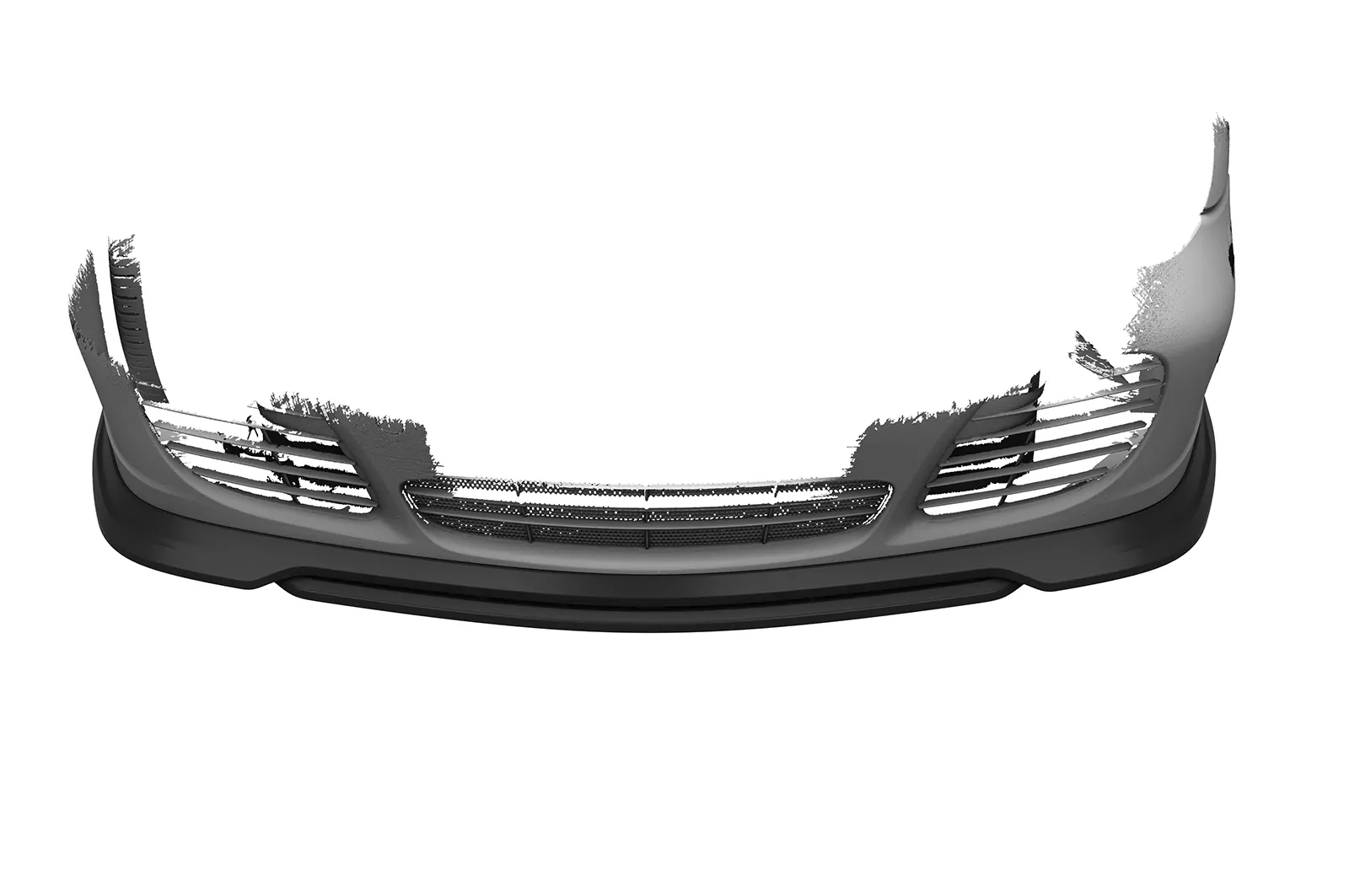 Cup-Spoilerlippe mit ABE für Porsche 911/996 CSL852 Schwarz Strukturiert