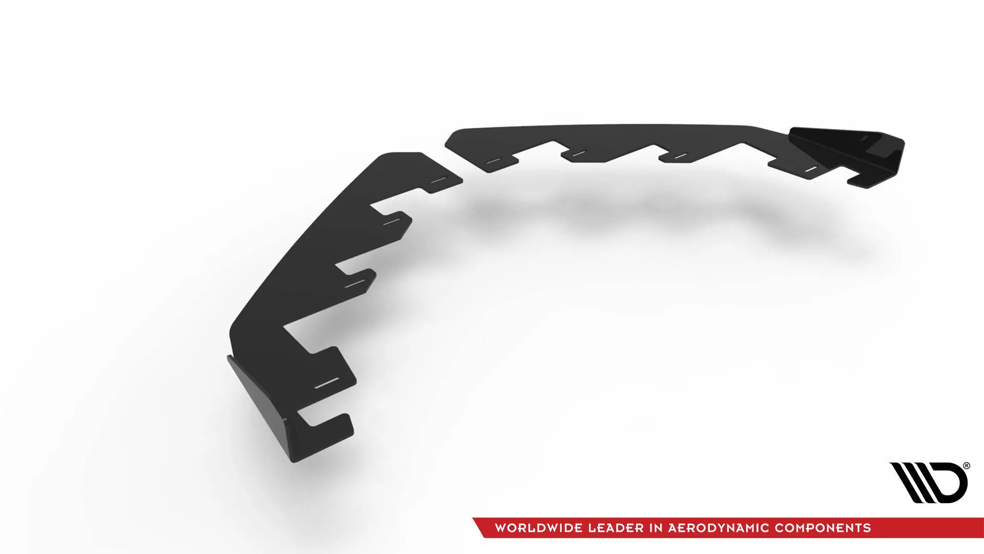 Front Stoßstange Flaps Für VW Scirocco R Mk3 Schwarz Hochglanz