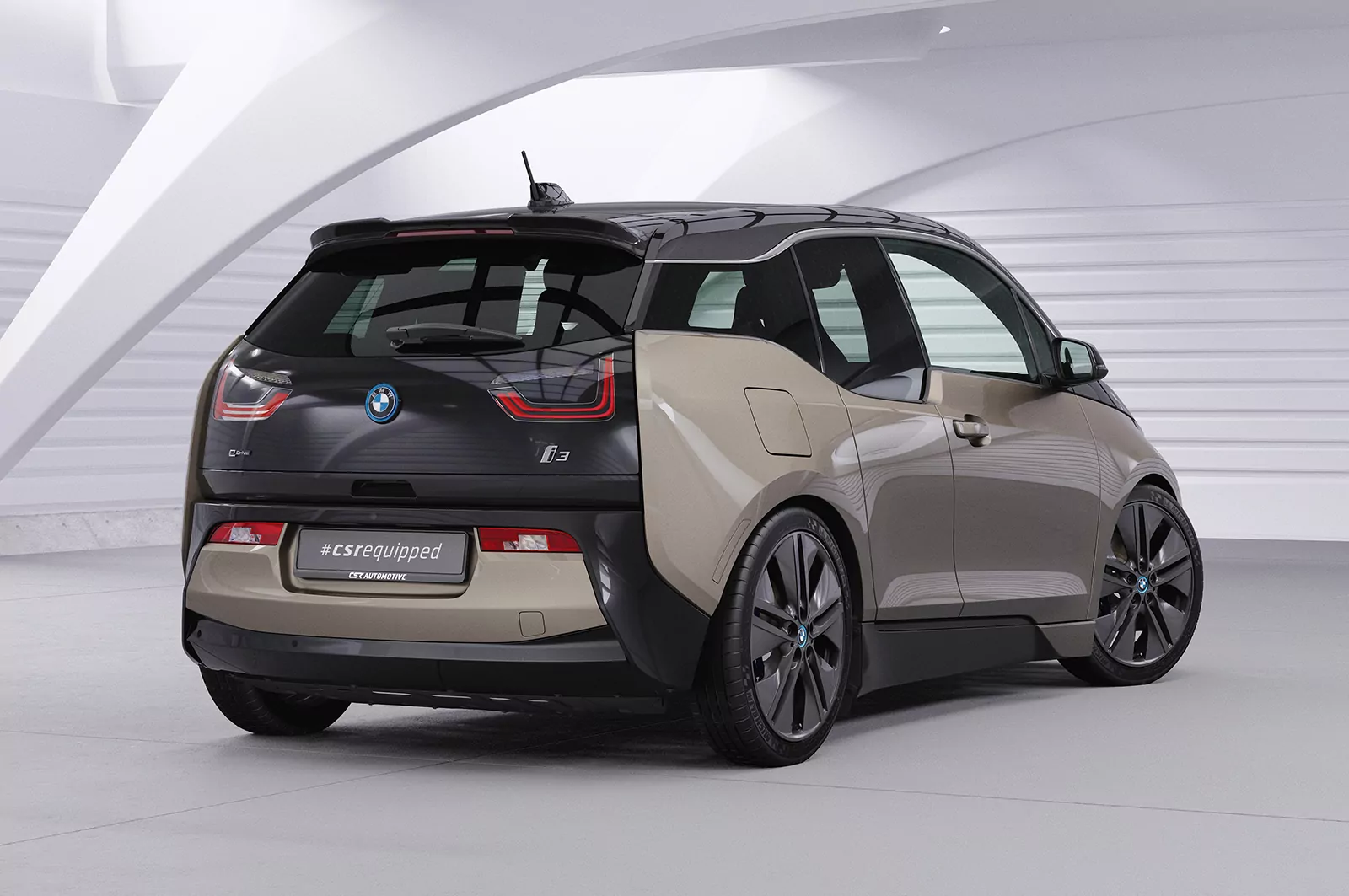 Heckflügel mit ABE für BMW i3 HF945 Schwarz Strukturiert