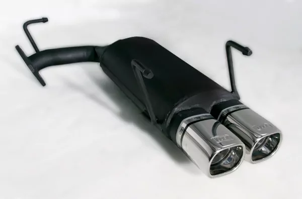 Ulter Sportauspuff für Toyota Corolla typ E10 1992-1997 - 2 Endrohre Rechteckig 80×65