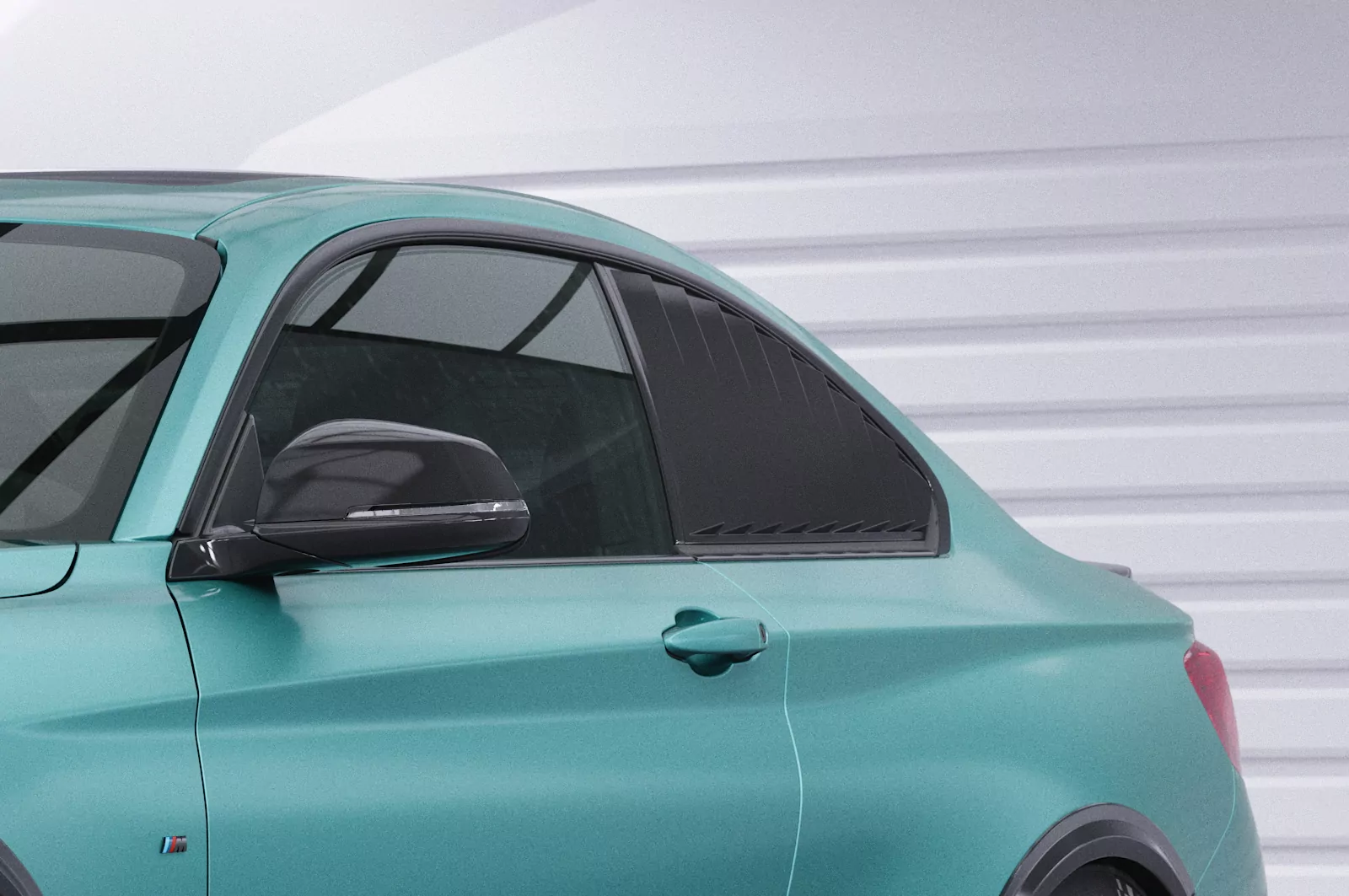 Seitenscheibenblenden für BMW 2er F22/F87 Coupe SSB003 Schwarz Strukturiert