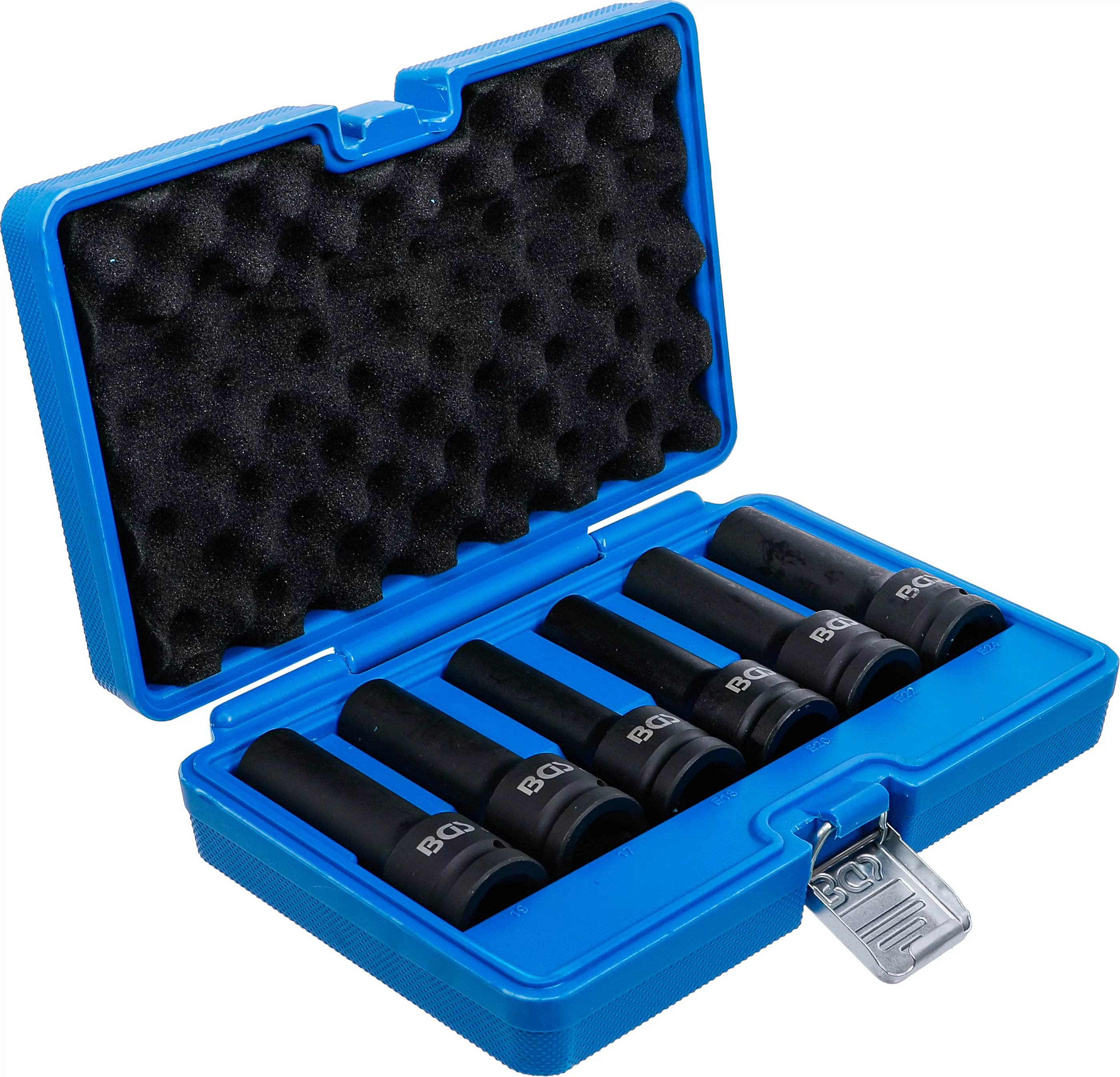 Kraft-Steckschlüssel-Einsatz-Satz E-Profil, Zwölfkant | Antrieb Innenvierkant 20 mm (3/4") | 6-tlg.