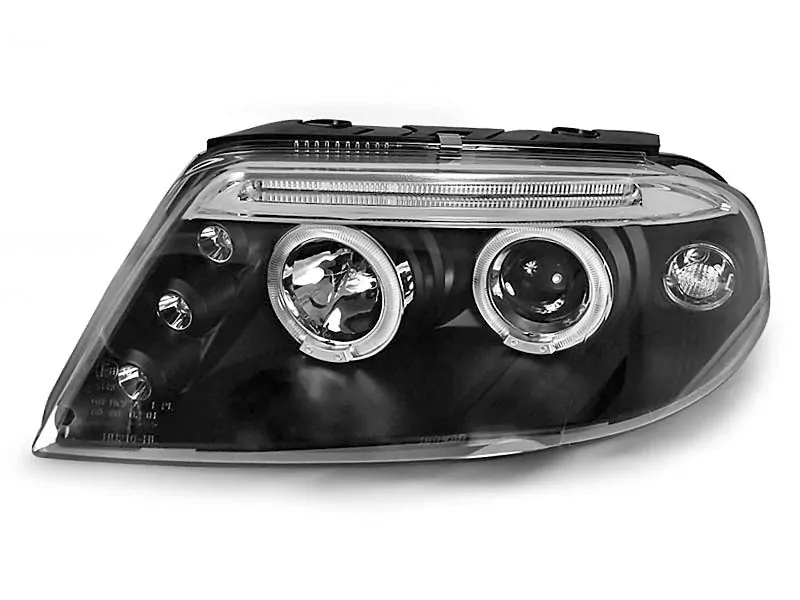 HEADLIGHTS ANGEL EYES BLACK fits VW PASSAT 3BG 09.00-03.05