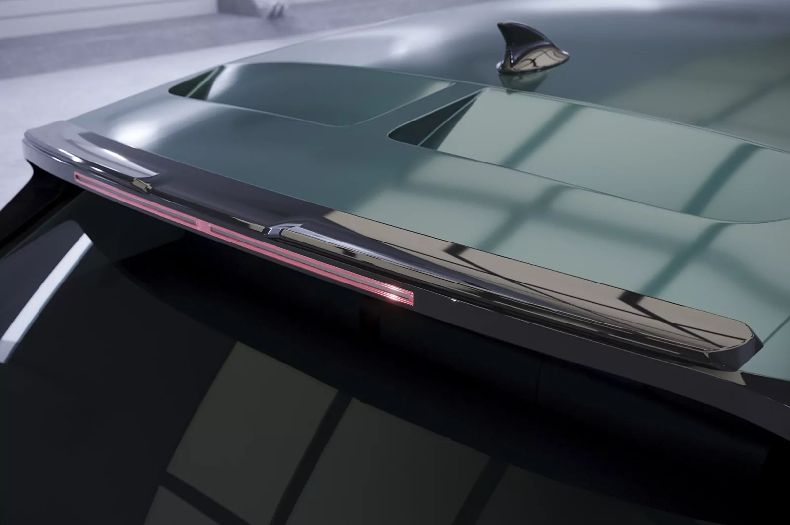 Heckflügel mit ABE für Hyundai Ioniq 5 HF018 Schwarz Strukturiert