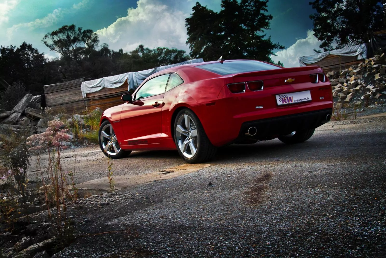 KW Gewindefahrwerk V1 inox (inkl. Stilllegung f. elektr. Dämpfer) CHEVROLET CAMARO Convertible (GMX511) 01/2011-