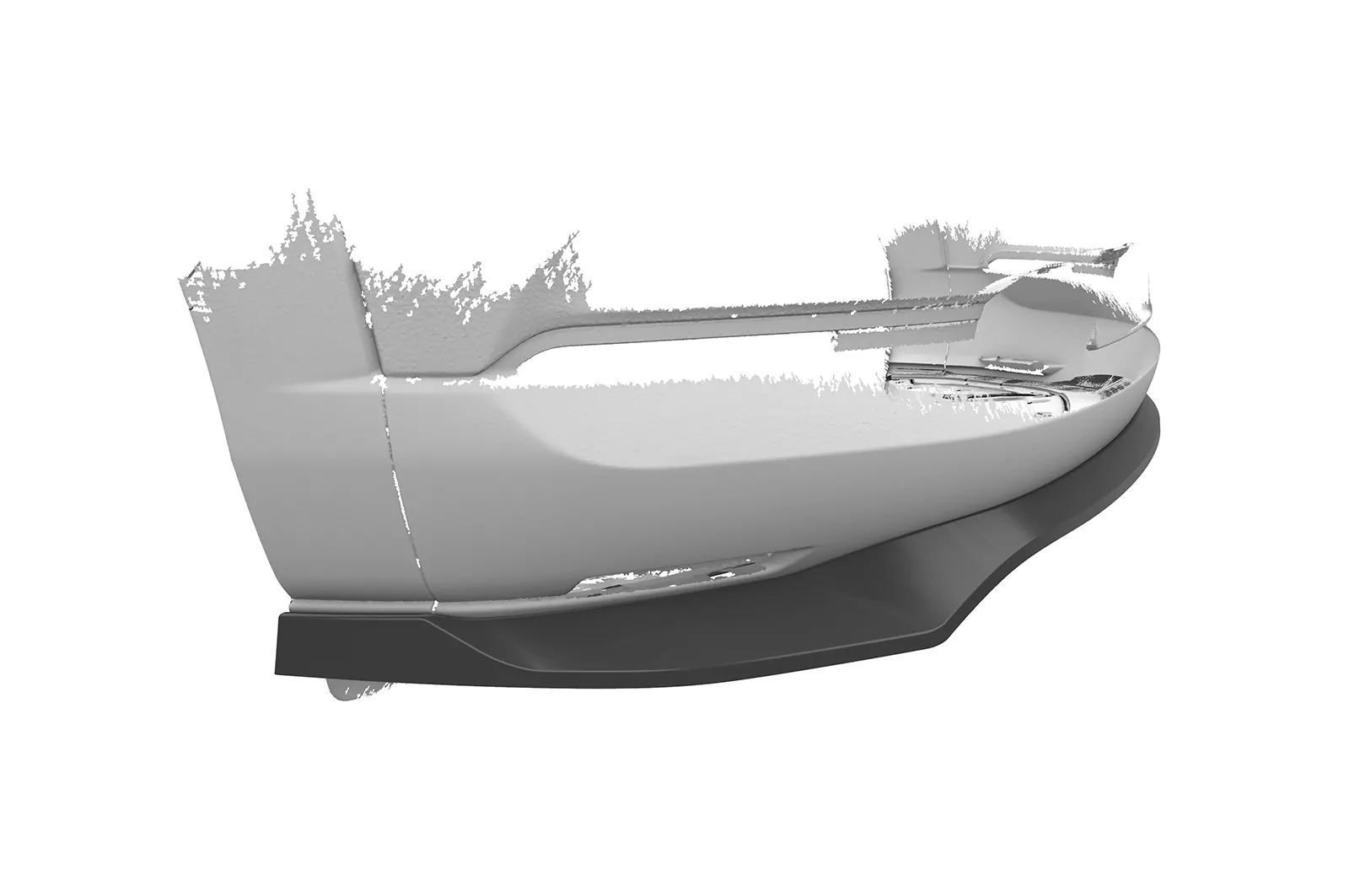 Cup-Spoilerlippe mit ABE für Mazda CX-30 CSL742 Schwarz Strukturiert