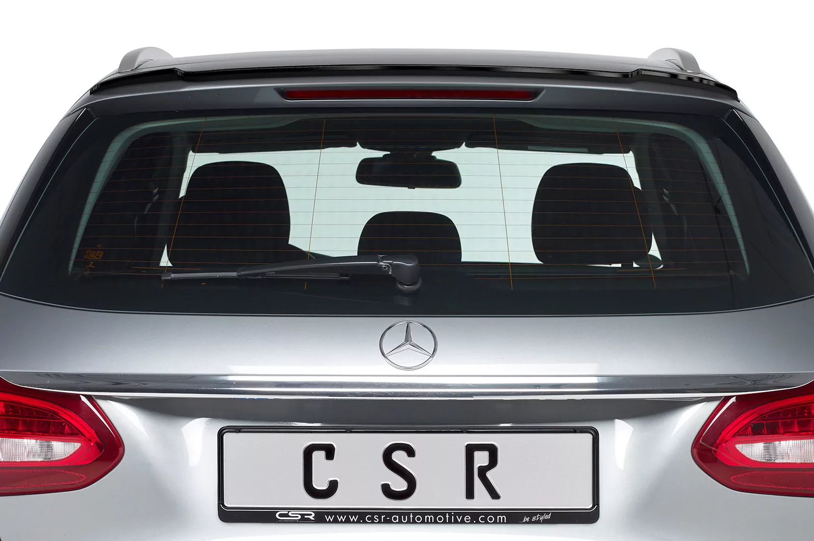 Heckflügel mit ABE für Mercedes C-Klasse S205 T-Modell HF710 Strukturiert (schwarz matt)