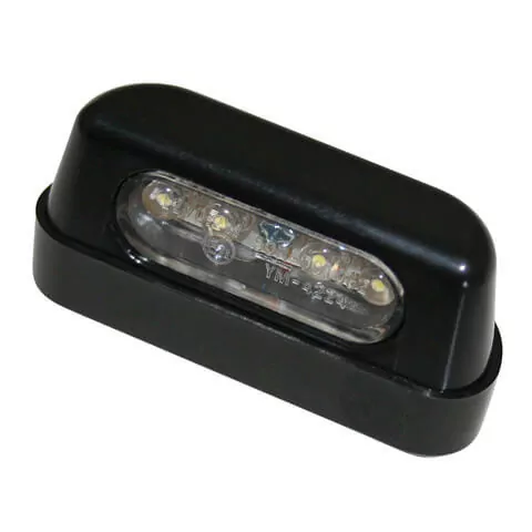 HIGHSIDER smart LED Kennzeichenbeleuchtung Schwarz ABS Kunststoff (1Stck)