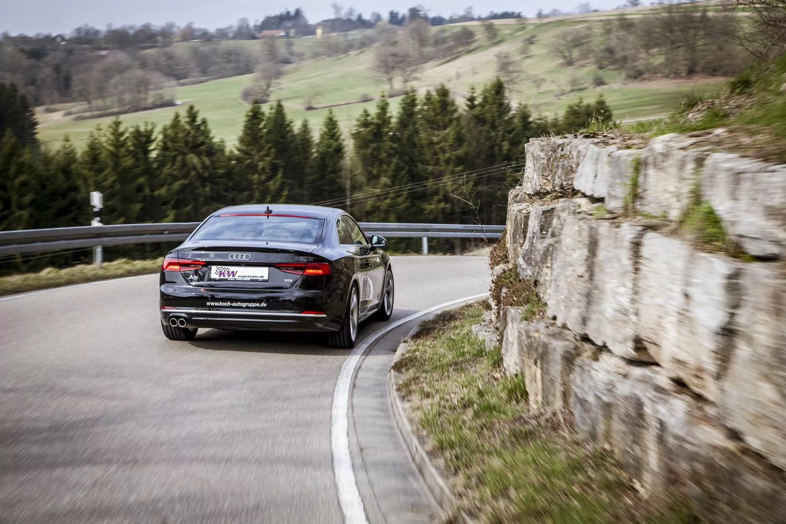 KW Gewindefahrwerk V3 inox (inkl. Stilllegung f. elektr. Dämpfer) AUDI A5 (B8) F53 Allrad 06/2016-