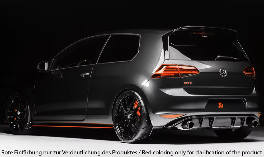 Rieger Seitenschwelleransatz für VW Golf 7 GTI Clubsport | 3-tür. 02.16- nur für Clubsport u. R-Line Seitenschweller