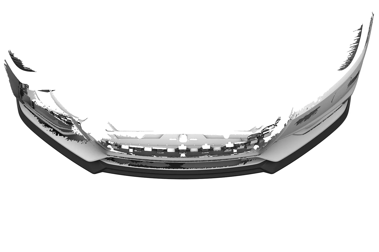 Cup-Spoilerlippe mit ABE für Audi TT FV/8S CSL840 Schwarz Strukturiert