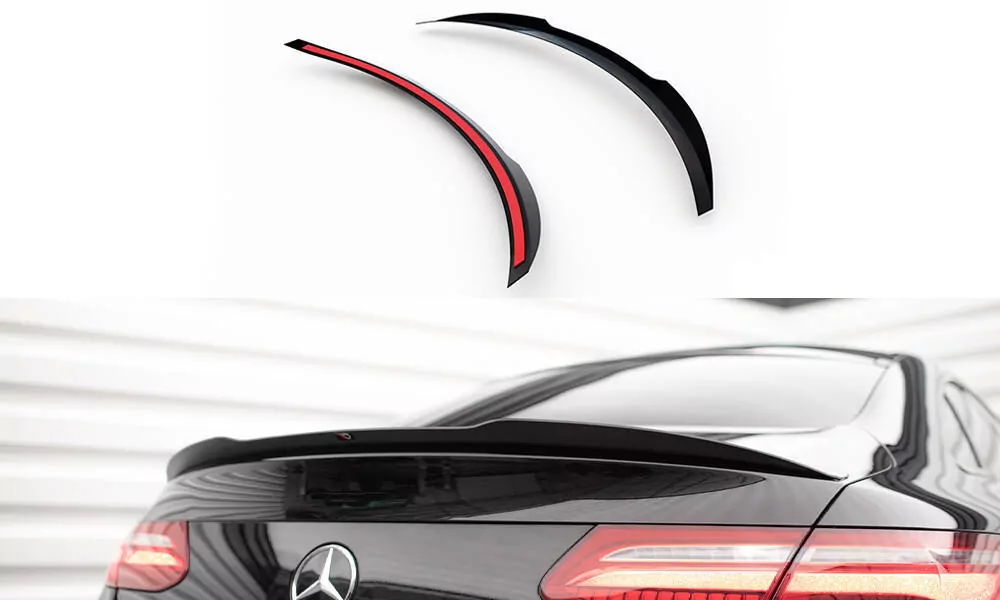Spoiler CAP Passend Für Passend Für Mercedes E-KLASSE W213 COUPE AMG-LINE Schwarz Hochglanz Schwarz Hochglanz