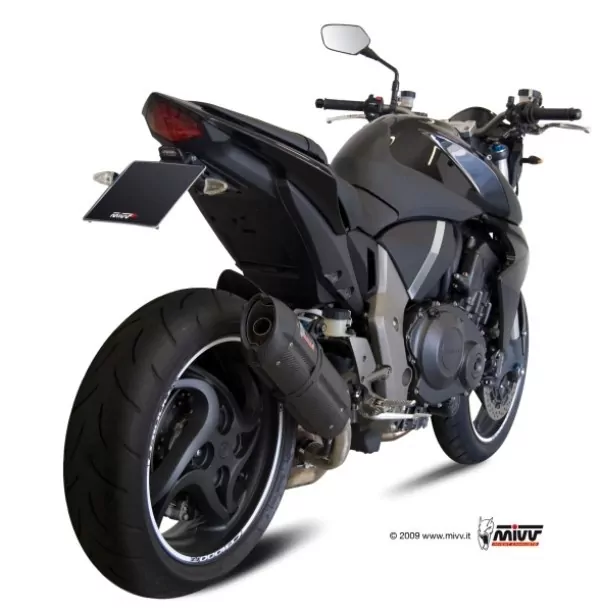 MIVV Suono Edelstahl Schwarz Honda CB 1000 R ´08/16