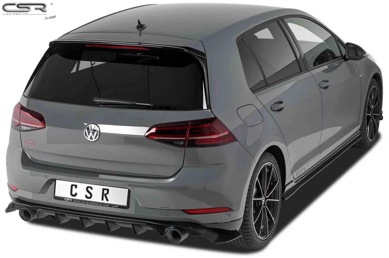 Heckflügel mit ABE für VW Golf 7 HF583-M Carbon Look (matt)