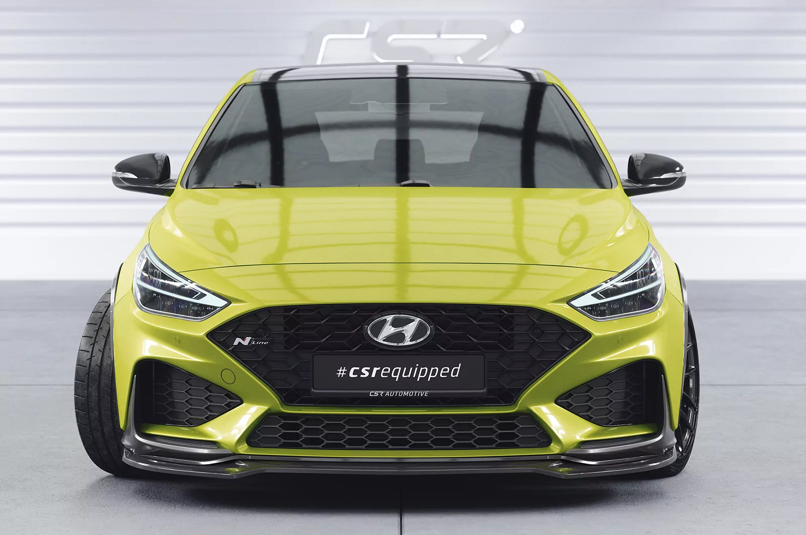 Cup-Spoilerlippe mit ABE für Hyundai I30 (PD) N / N-Line CSL714 Schwarz Strukturiert