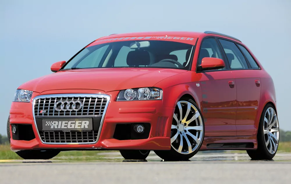 Rieger Spoilerstoßstange R-Frame für Audi A3 (8P) | 3-tür. 06.05-06.08 auch für A3 (8P) 3-tür. Facelift 06.05-06.08