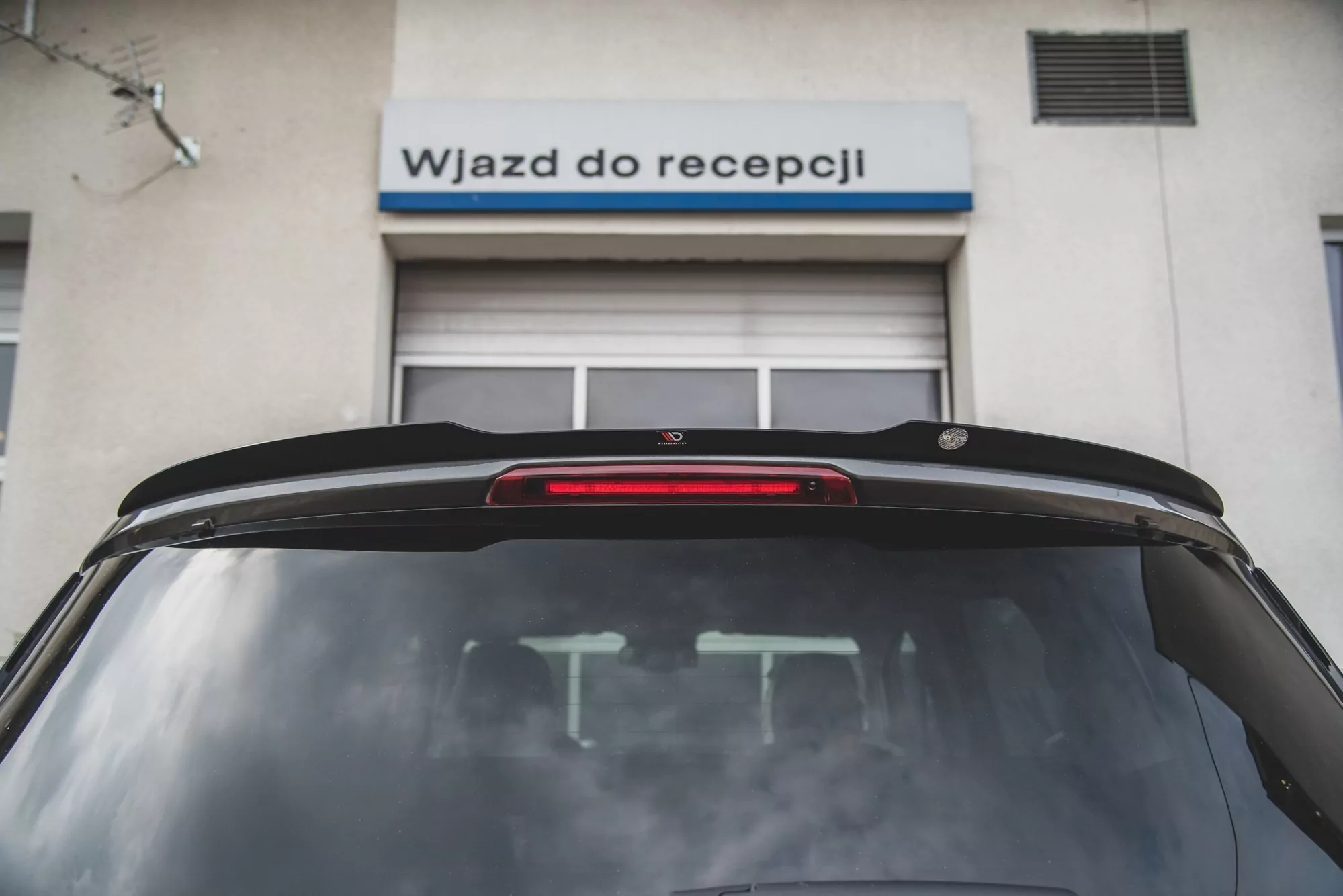 Spoiler CAP Passend Für Ford S-Max Mk2 Facelift Schwarz Hochglanz