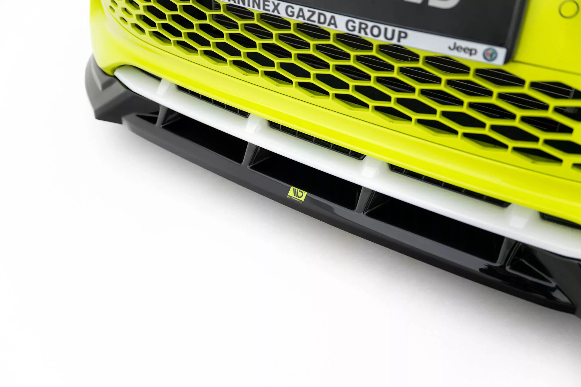 Front Ansatz Für Abarth 500e Schwarz Hochglanz