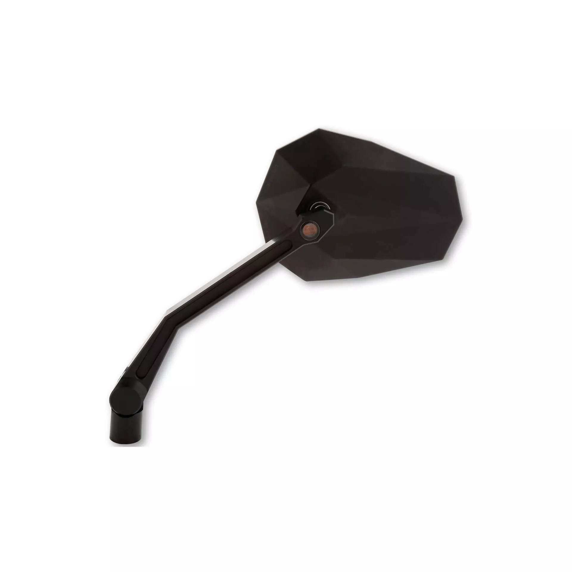 HIGHSIDER pro Handlebar Mirror Stealth -X2 Black With LED Indicator (Pair)