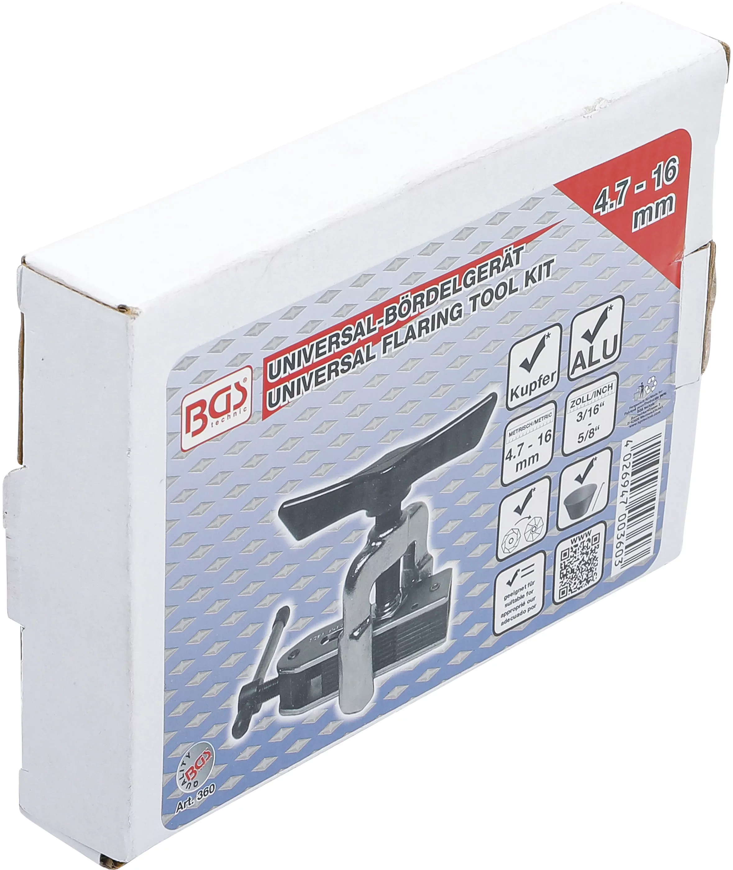 Universal-Bördelgerät | verstellbar 4,7 - 16 mm