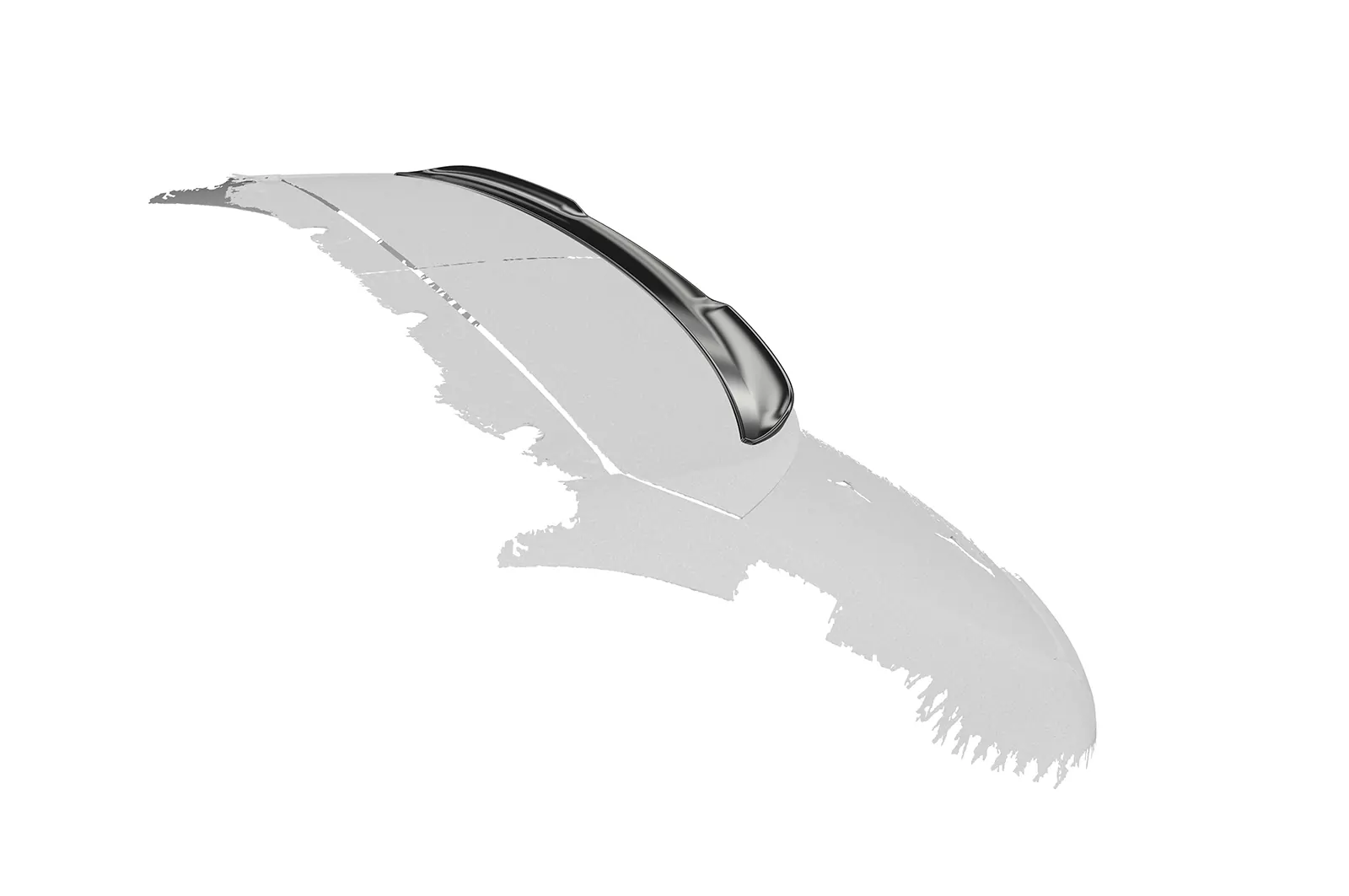 Heckflügel für BMW 3er F31 Touring HF192 Schwarz Strukturiert