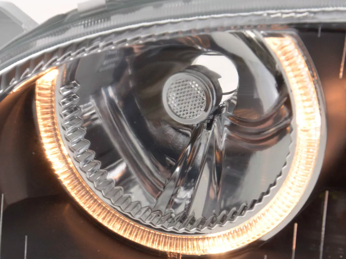 Scheinwerfer Set Angel Eyes VW Golf 3 Typ 1HXO, 1 EXO Bj. 91-97 schwarz