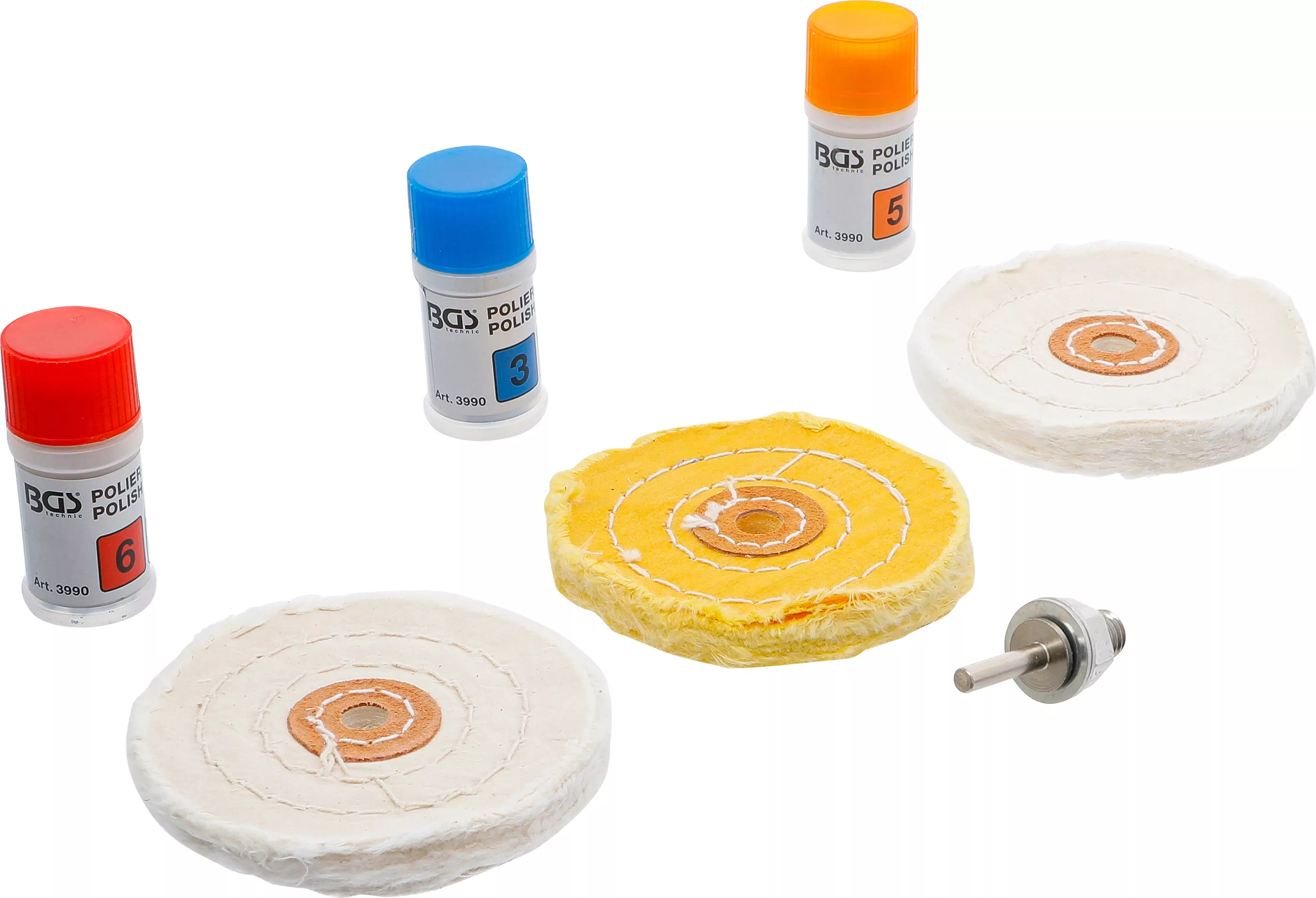 Polier-Sortiment für weiche Metalle | 7-tlg.