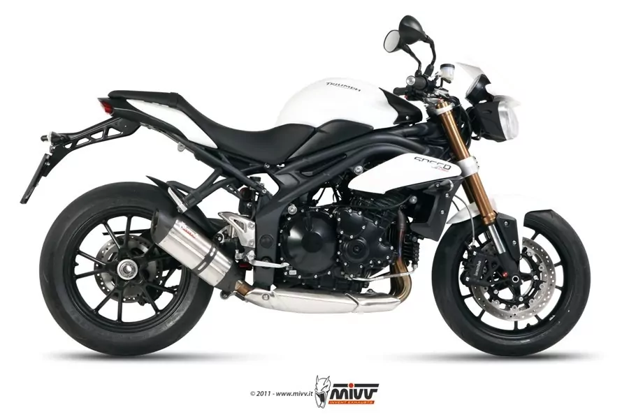 MIVV Suono Edelstahl Tiefgelegt Triumph Speed Triple 1050 ´11/15