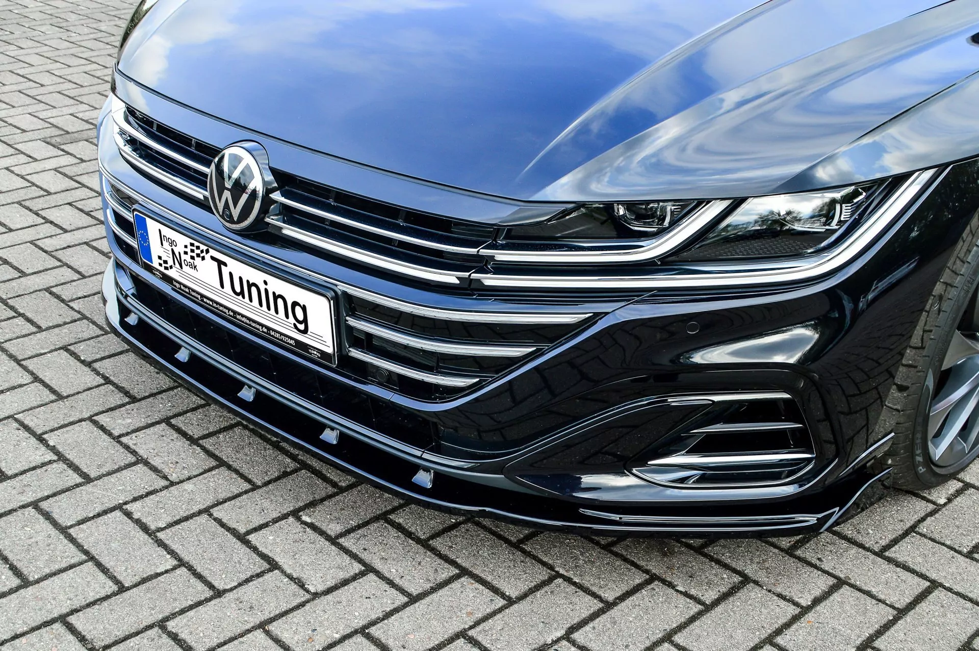 Cup Frontspoilerlippe mit Wing für VW Arteon R-Line inkl-Shooting Break
