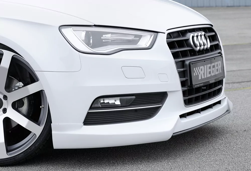Rieger Spoilerlippe für Audi A3 (8V) - 5-tür. (Sportback 8VA) 07.12-08.16 (bis Facelift) carbon optik