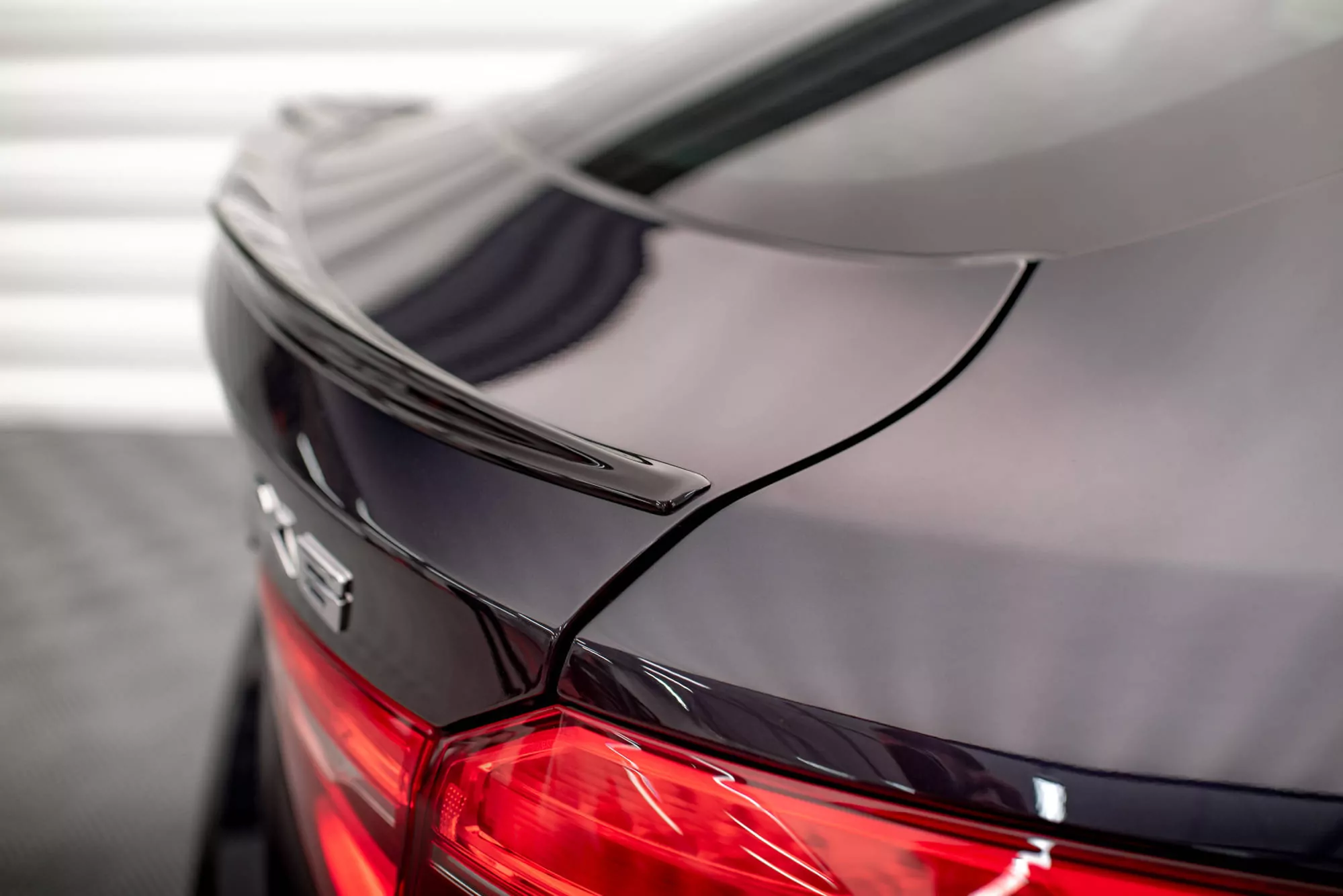 Spoiler CAP Für 3D V.1 BMW X6 F16 M-Paket / X6 M F86 Schwarz Hochglanz