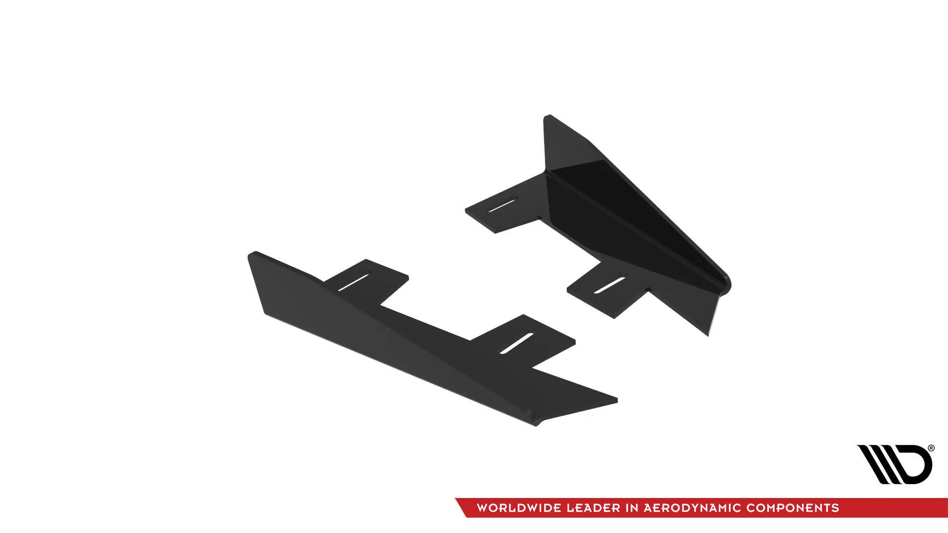 Hintere Seiten Flaps Für Ford Mustang GT Mk7 Schwarz Hochglanz