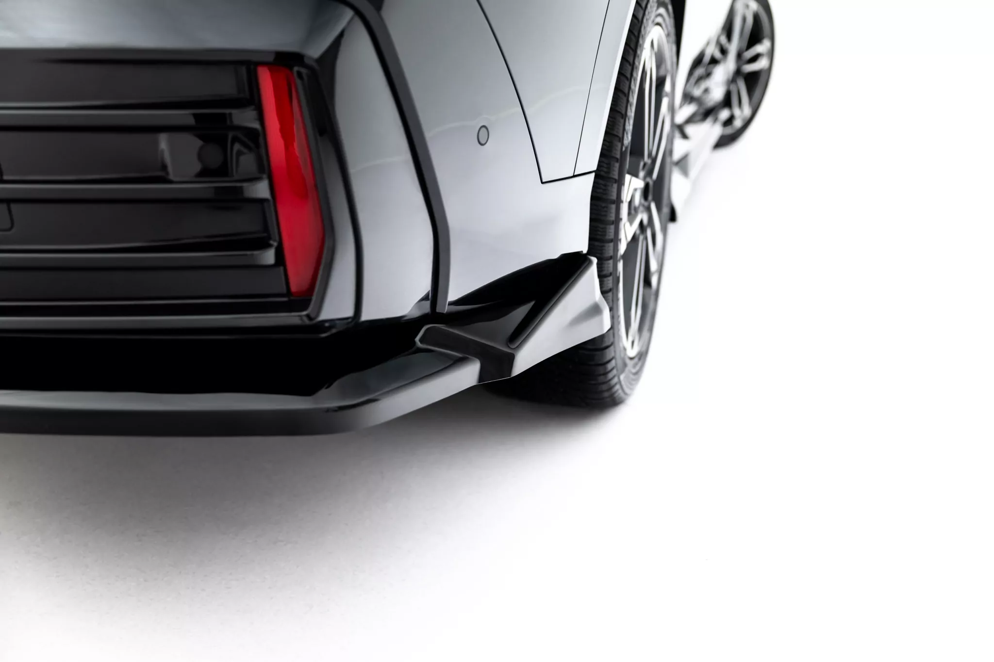 Mittlerer Cup Diffusor DTM Look Heck Ansatz Für BMW X2 M-Paket U10 Schwarz Hochglanz