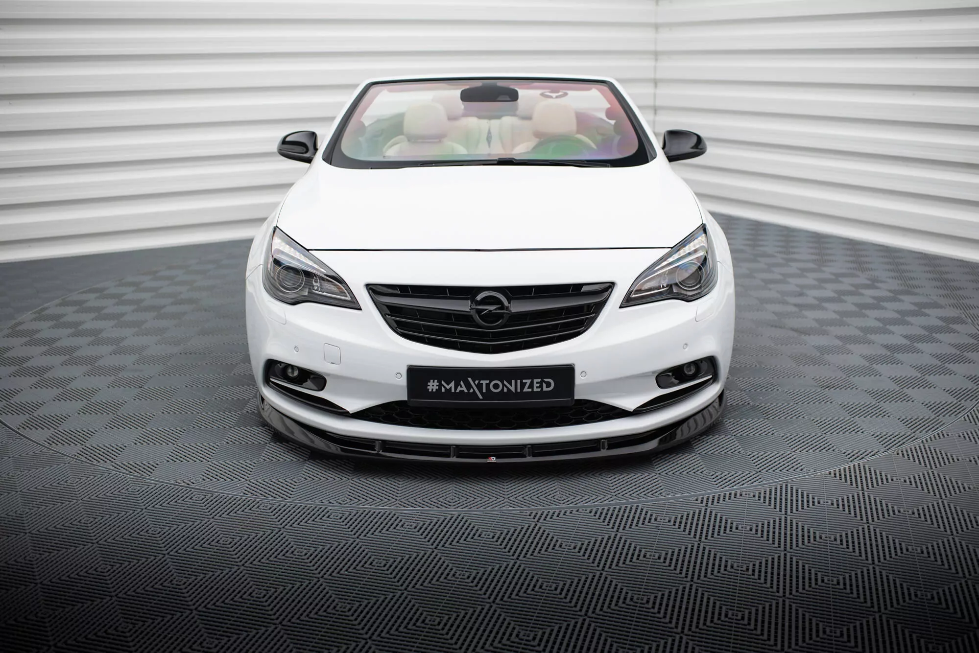 Front Ansatz Für Opel Cascada Schwarz Hochglanz