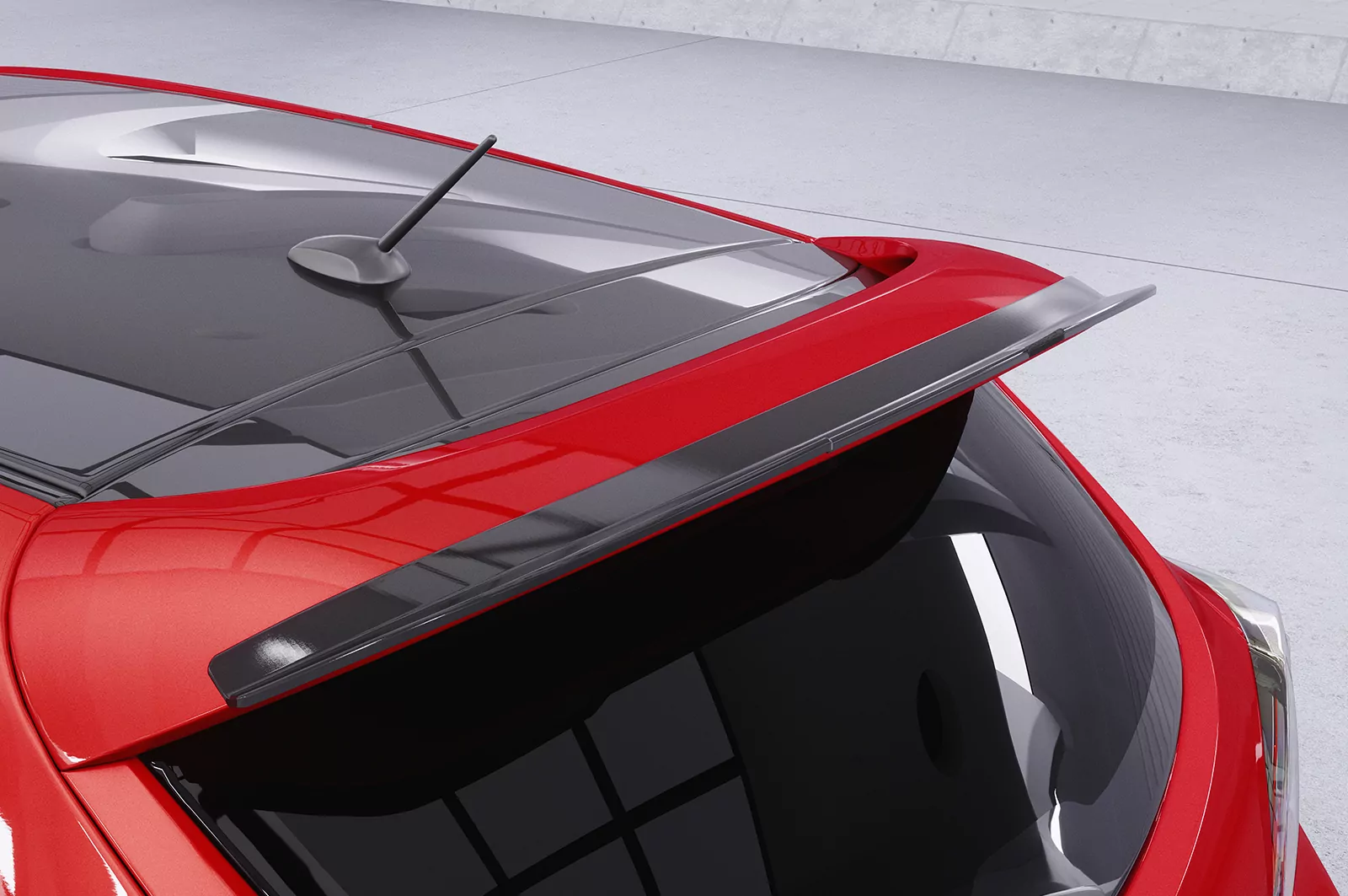 Heckflügel mit ABE für Mazda 3 (Typ BL) MPS HF920 Schwarz Strukturiert