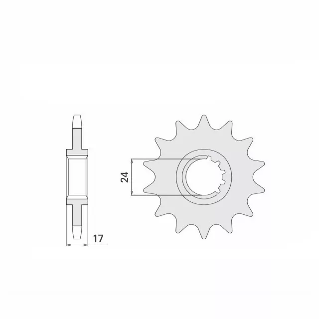 Ritzel 16 Zähne Teilung 525