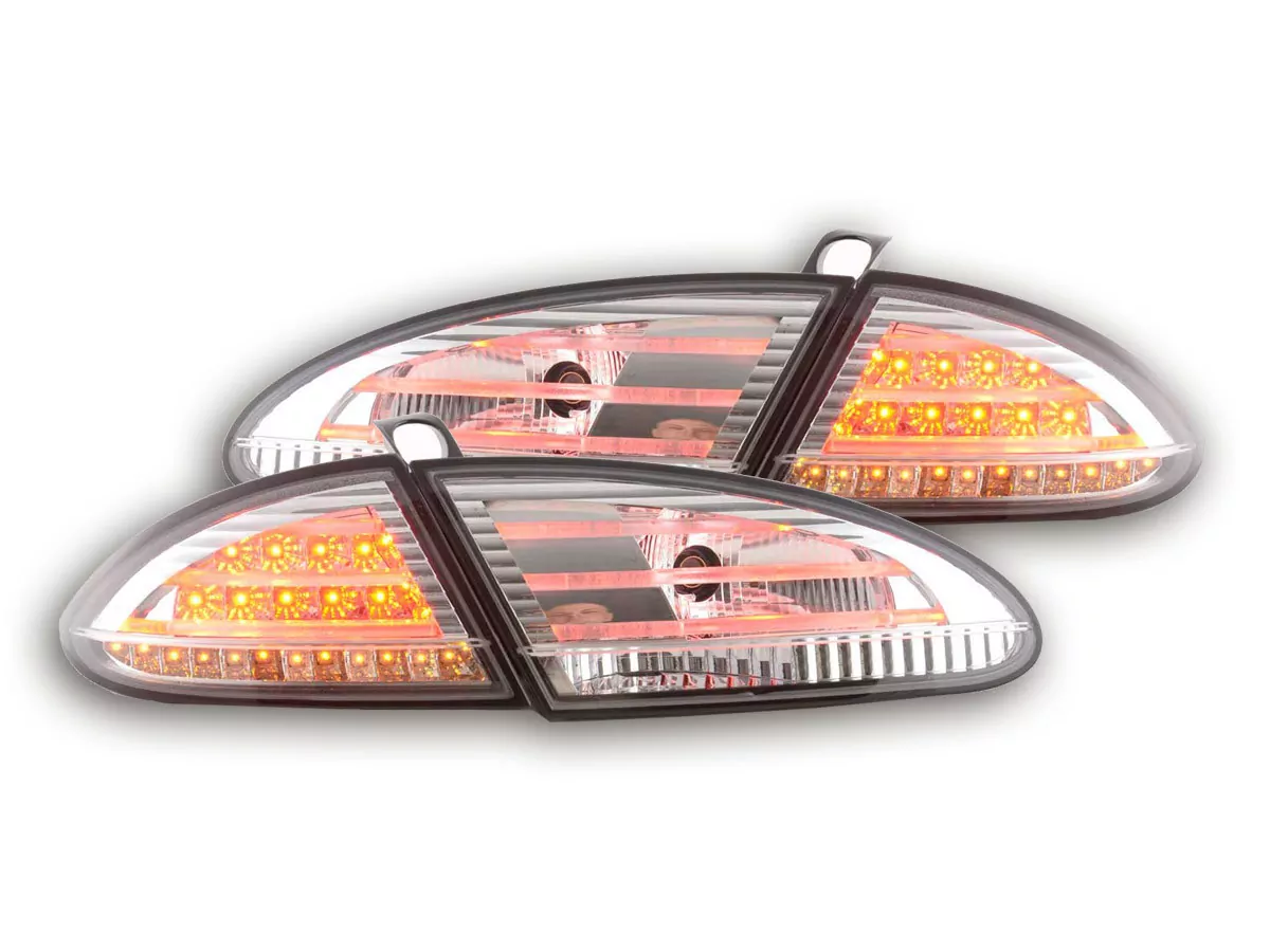 LED Rückleuchten Set Seat Leon Typ 1P Bj. 05-09 chrom