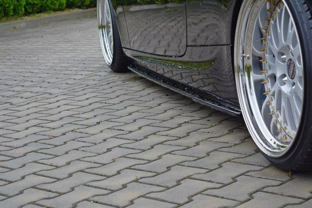 Seitenschweller Ansatz Passend Für Passend Für BMW 3er E92 M Paket FL Schwarz Hochglanz Schwarz Hochglanz