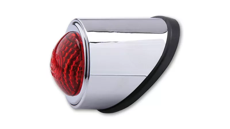 SHIN YO LED-Rücklicht OLD SCHOOL TYP1, rotes Glas, E-gepr. E-geprüft