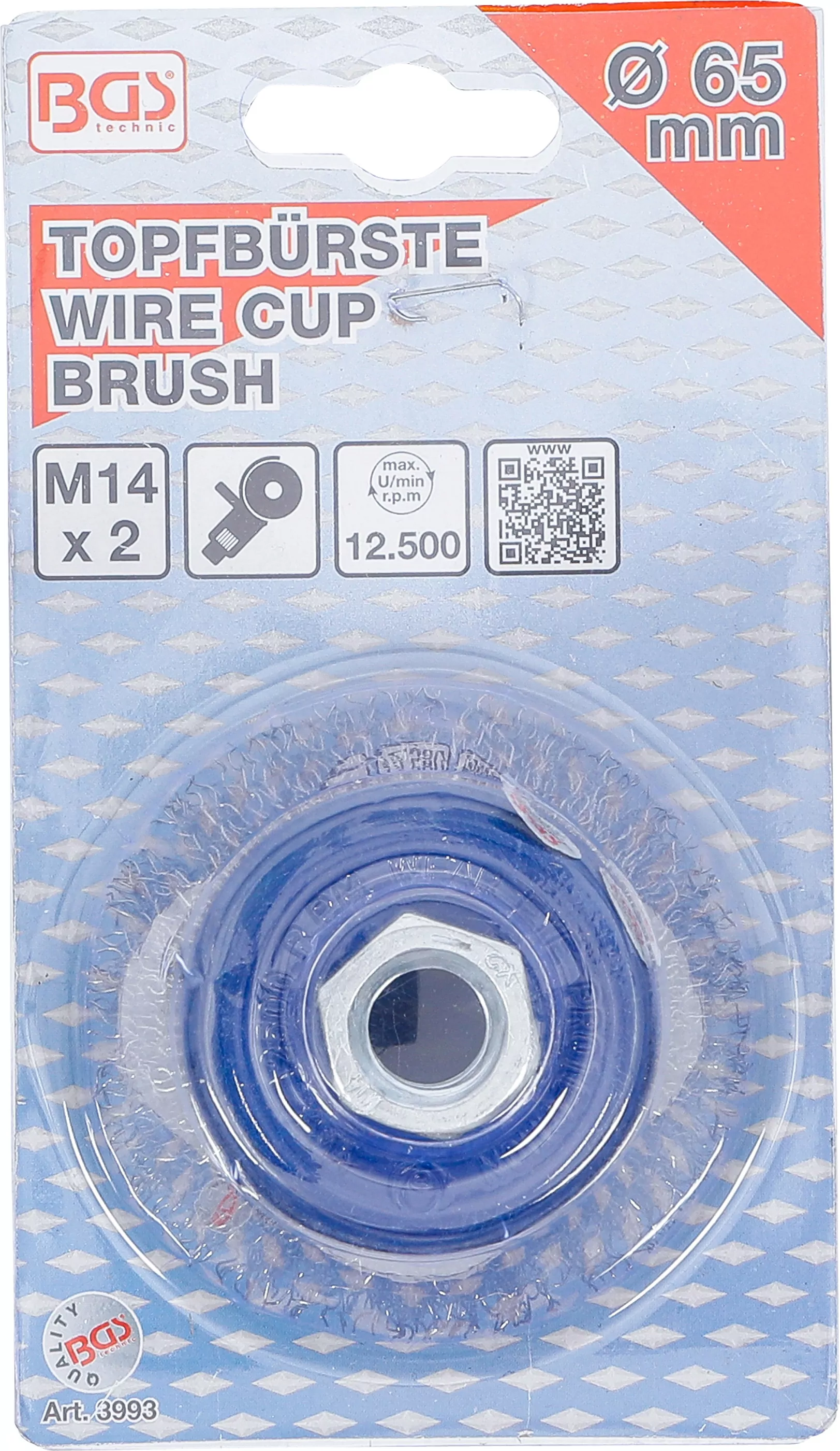 Topfbürste | Aufnahme M14 x 2,0 mm | Ø 65 x 50 mm