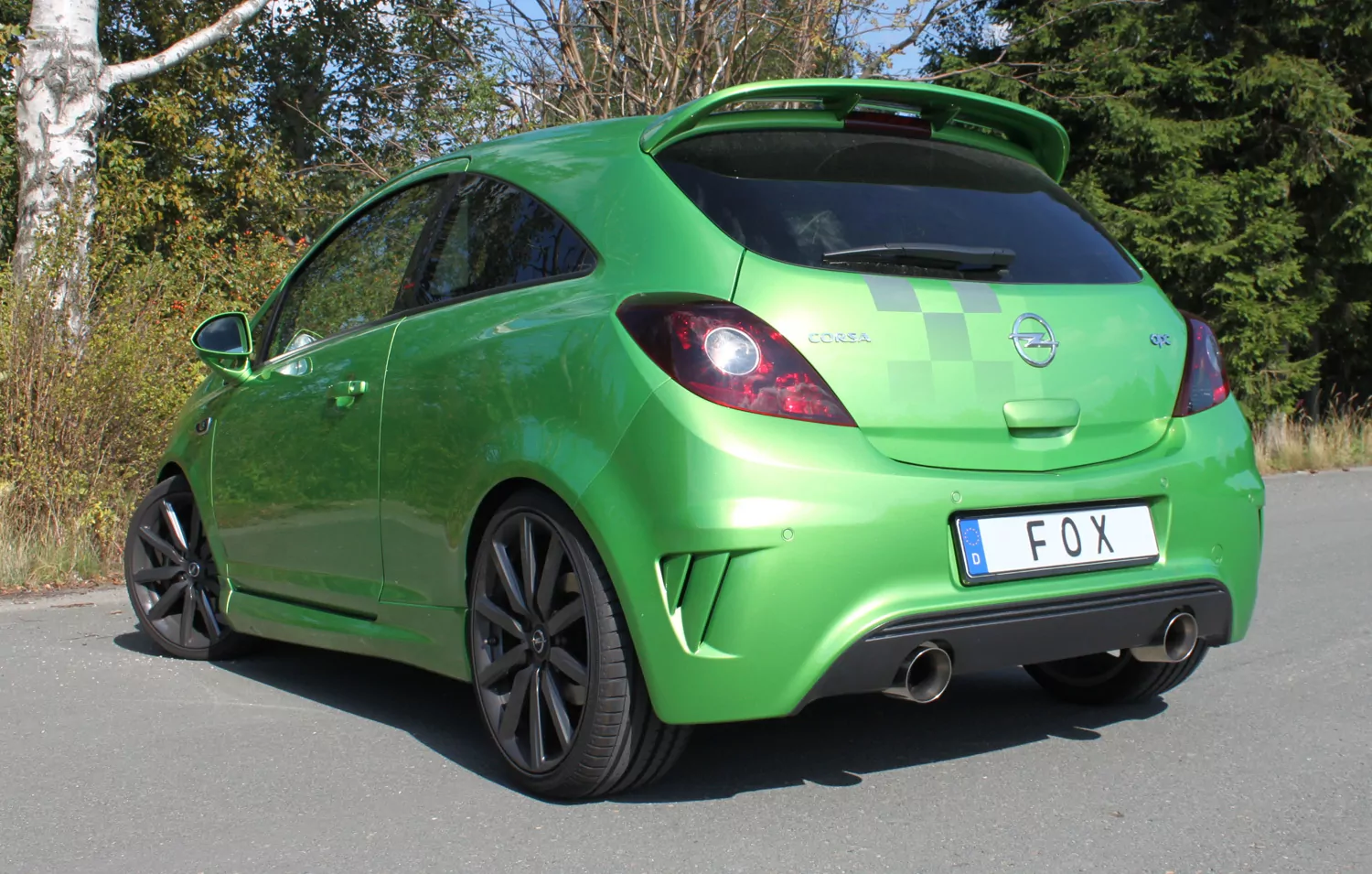 Opel Corsa D NRE  Endschalldämpfer quer Ausgang rechts/links - 1x100 Typ 25 rechts/links