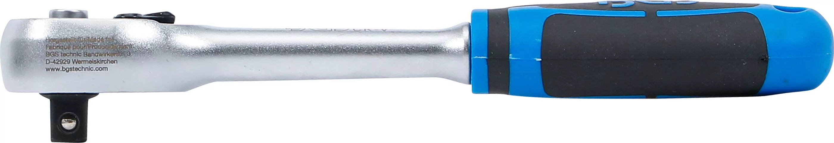 Umschaltknarre | gerade Ausführung | feinverzahnt | Abtrieb Außenvierkant 10 mm (3/8")